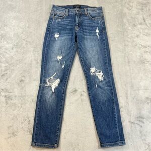 Judy Blue Women’s Jeans Size 1/25 Distressed Boyfriend Fit Blue Denim